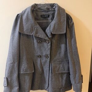 1 Madison Women's Gray Peacoat
